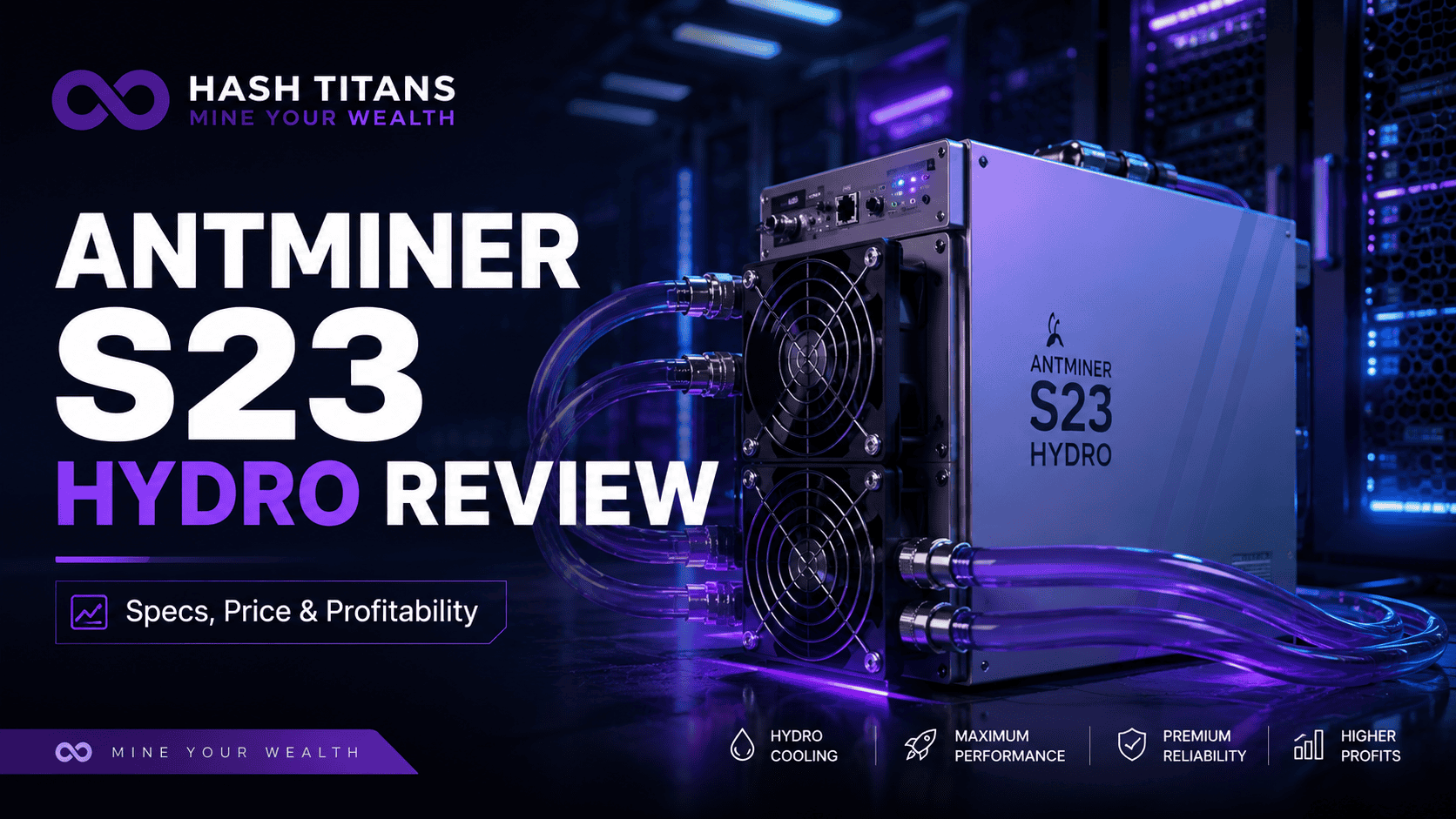 Bitmain Antminer S23 Hydro 580TH Miner Antminer S23 Hydro 580TH Bitcoin miner review