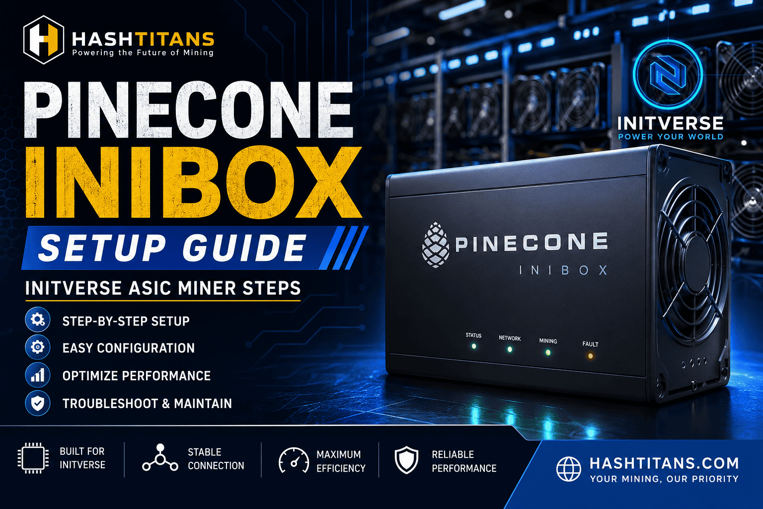Pinecone INIBOX Setup Guide Pinecone INIBOX Setup Guide for Initverse ASIC Miner Configuration