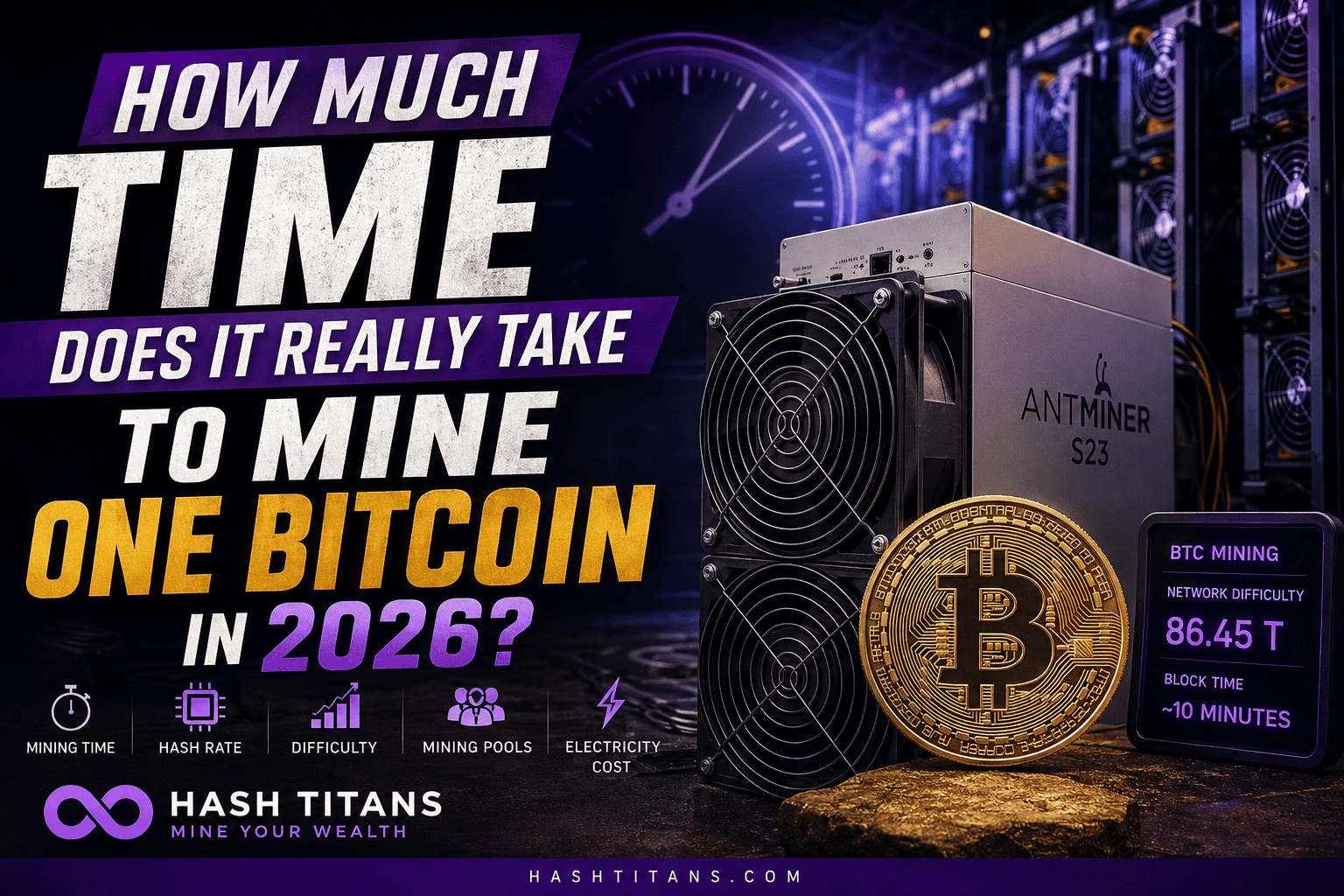 How much time does it really take to mine one Bitcoin in 2026 using ASIC miners