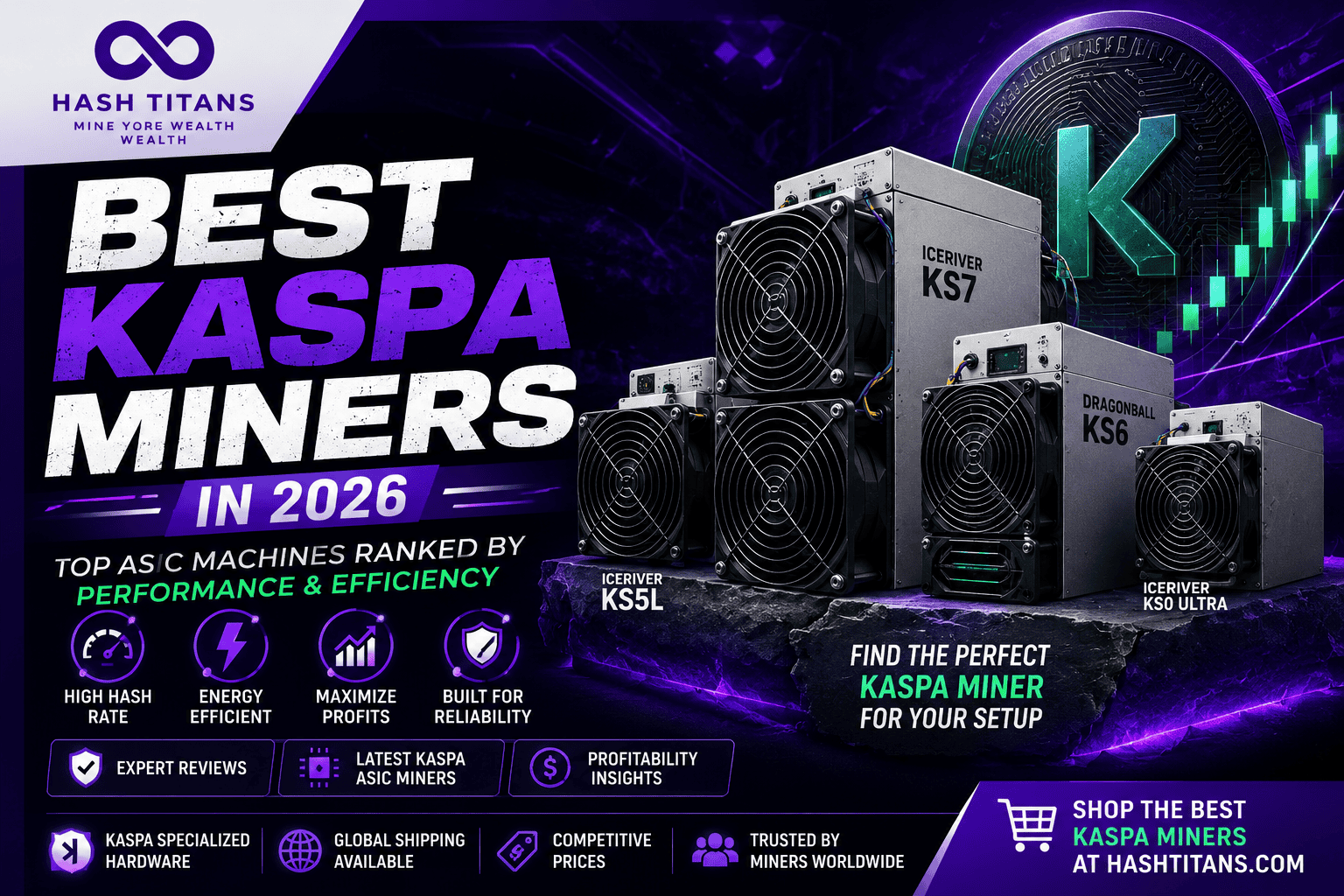 Best Kaspa Miners in 2026 | Top KHeavyHash ASIC Miners Best Kaspa miners in 2026 including top ASIC mining machines for KHeavyHash mining
