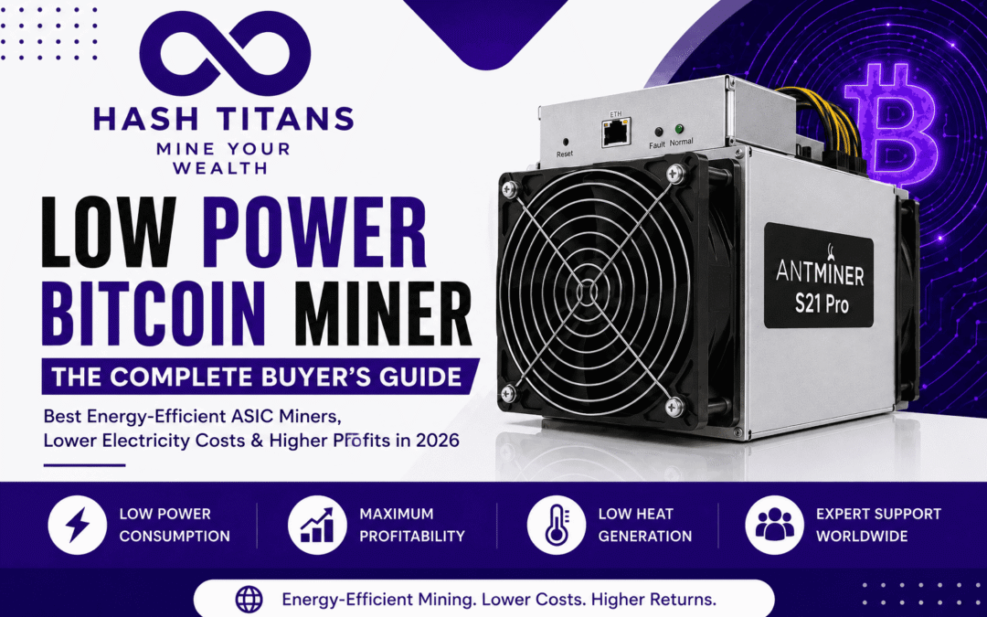 Low Power Bitcoin Miner: Complete Guide to Energy-Efficient ASIC Mining in 2026