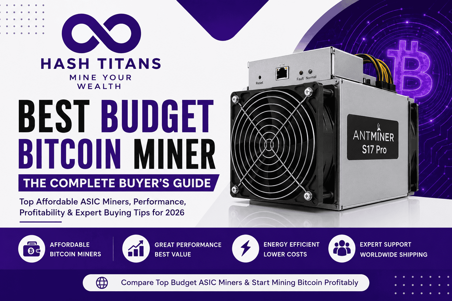 Best Budget Bitcoin Miner – Affordable Bitcoin ASIC Miners from Hash Titans