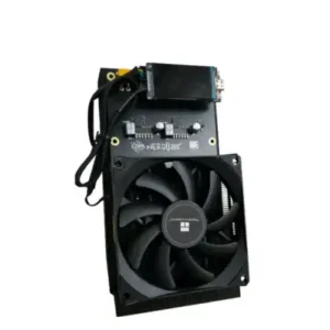 NerdQaxe++ Rev 7 SHA-256 ASIC Bitcoin miner with 4.8 TH/s hashrate and 69.5W power consumption for energy-efficient Bitcoin mining.