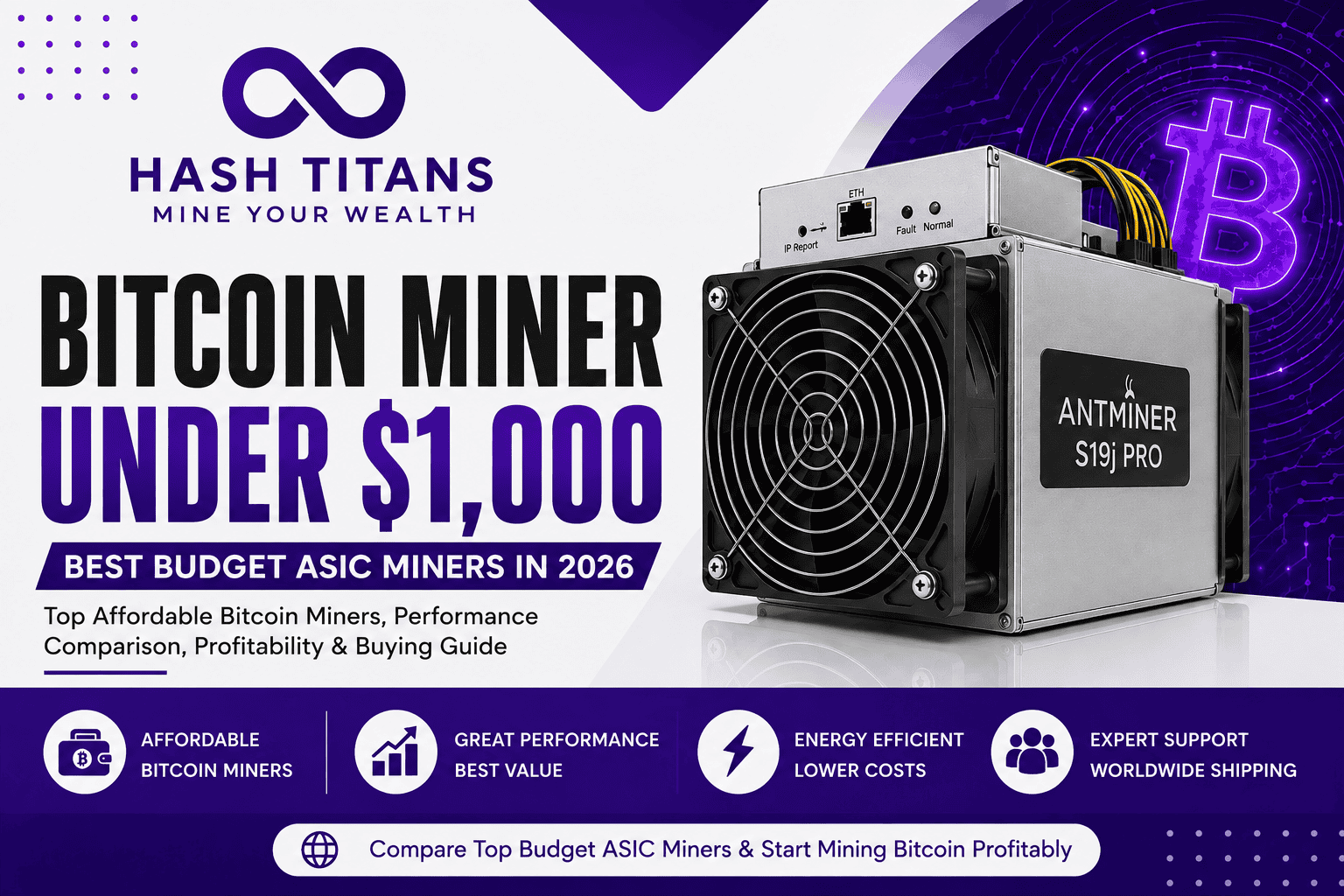 Bitcoin Miner Under $1,000 Bitcoin miner under $1,000 featuring affordable ASIC mining machines for Bitcoin mining